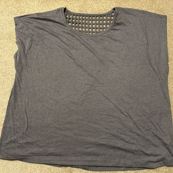 4X Additon Elle Grey Speckled Top with Cross Hatch Back - Picture 1 of 4